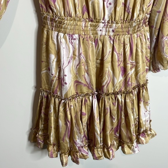 SOLD Buddy Love | Printed Puff Sleeve Dress Size Large NWT - Picture 5 of 8